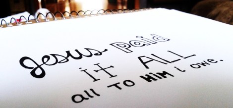 Jesus paid it all